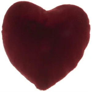 Mina Victory Heart Modern Polyester Throw Pillow in Deep Red | Cymax