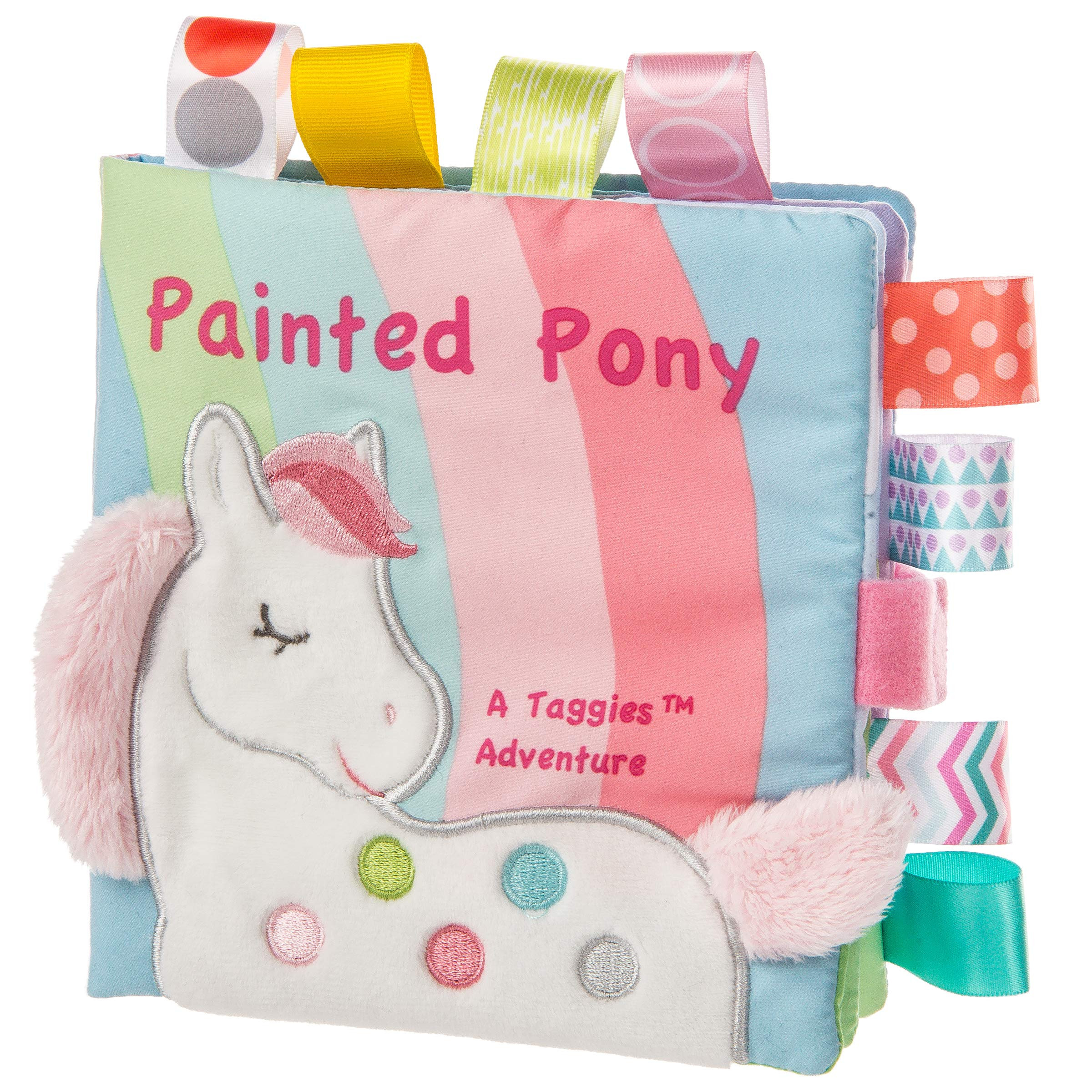 Mary Meyer Taggies Touch & Feel Soft Cloth Book with Crinkle Paper & Squeaker, 6 x 6-Inches, Pain... | Amazon (US)
