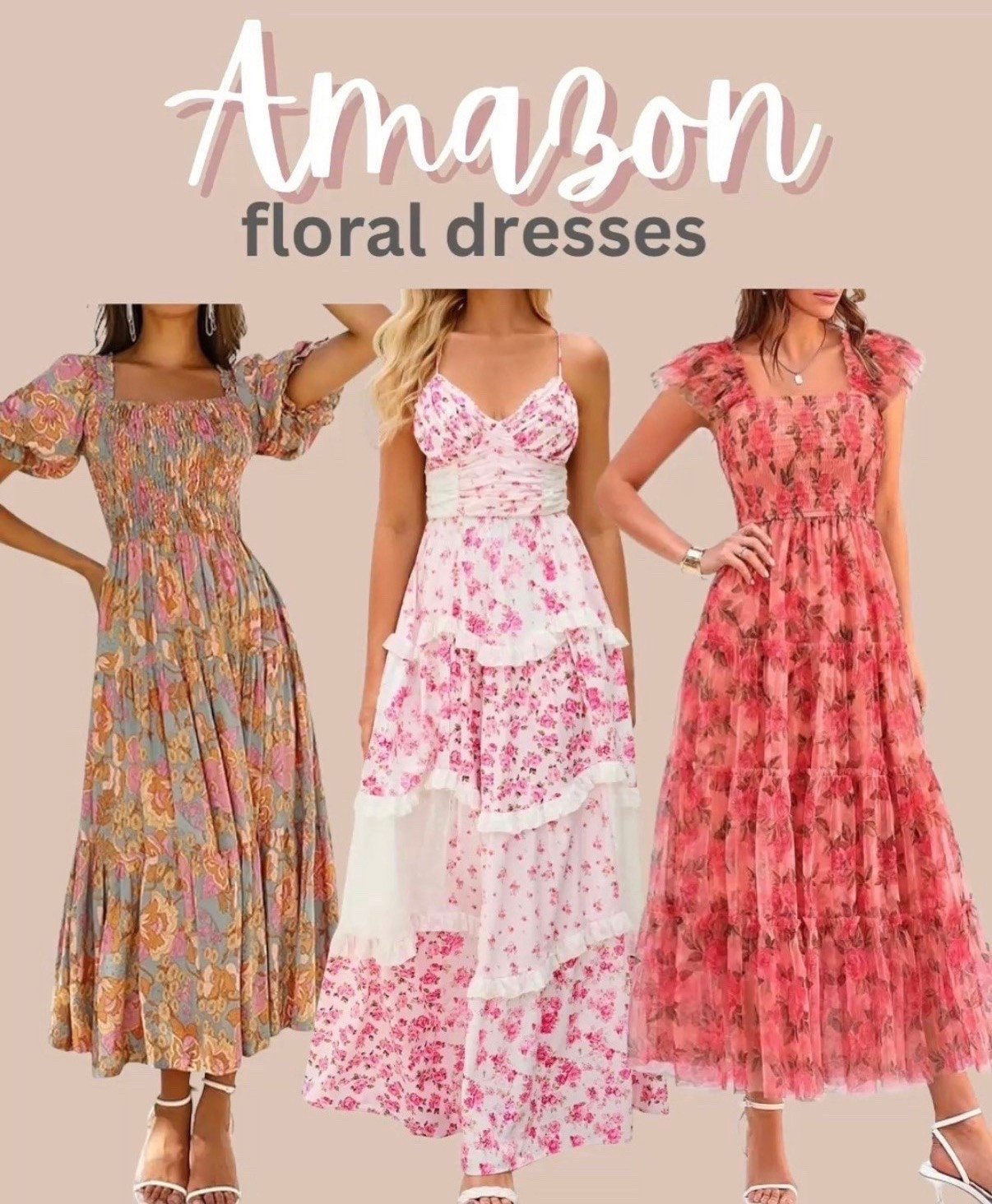 Floral dresses from Amazon for the summer! 
Beach vacation outfit, resort beach outfit, floral dress from Amazon

| amazon | spring dress | floral dresses | sundress | spring wedding guest | lsummer outfit | boho dress | boho style | summer outfit Inspo | spring dress | summer dresses | beach dress | travel dress | resort wear | resort dress | casual dresses | amazon dresses | amazon summer | amazon fashion | girly | cottage core | boho | amazon style | one shoulder | vacation  | summer | cruise | beach outfit | beach fashion | mini dress | wedding guest | wedding guest dresses | boho | date night | 
#amazon #weddingguest #dress #dresses

#LTKWedding #LTKBump #LTKSeasonal