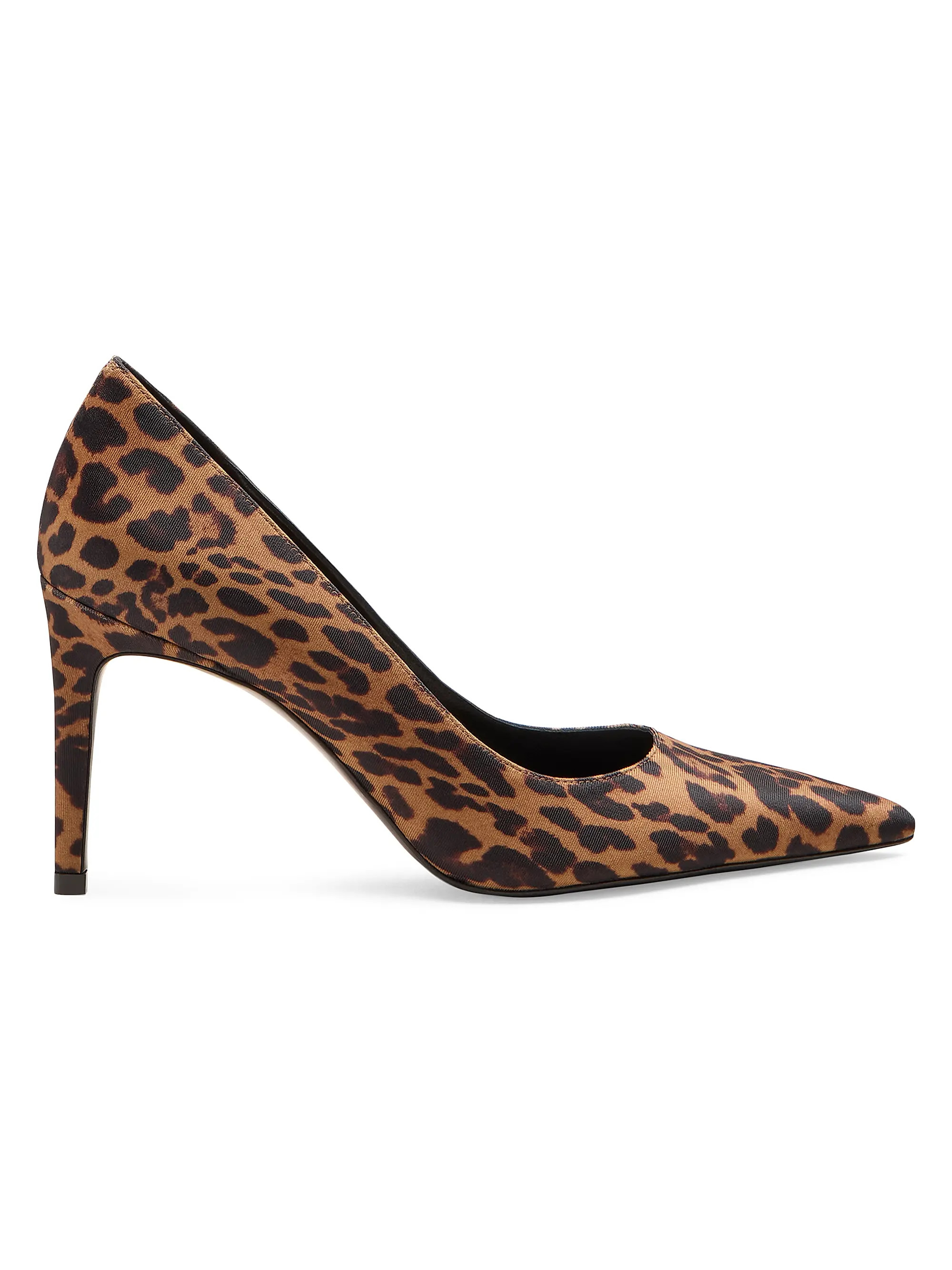 Stuart Weitzman Power 85MM Leopard-Printed Pumps | Saks Fifth Avenue | Saks Fifth Avenue