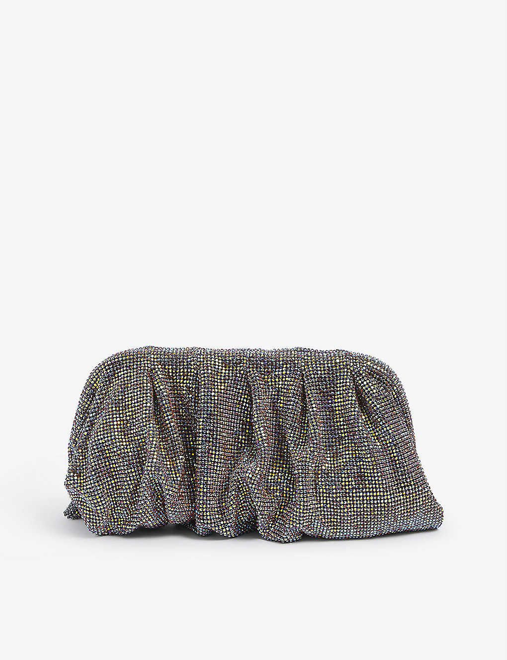Venus La Grande rhinestone-embellished mesh clutch bag | Selfridges