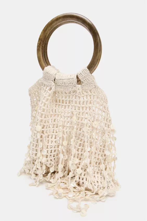BEADED BUCKET BAG | Zara UK