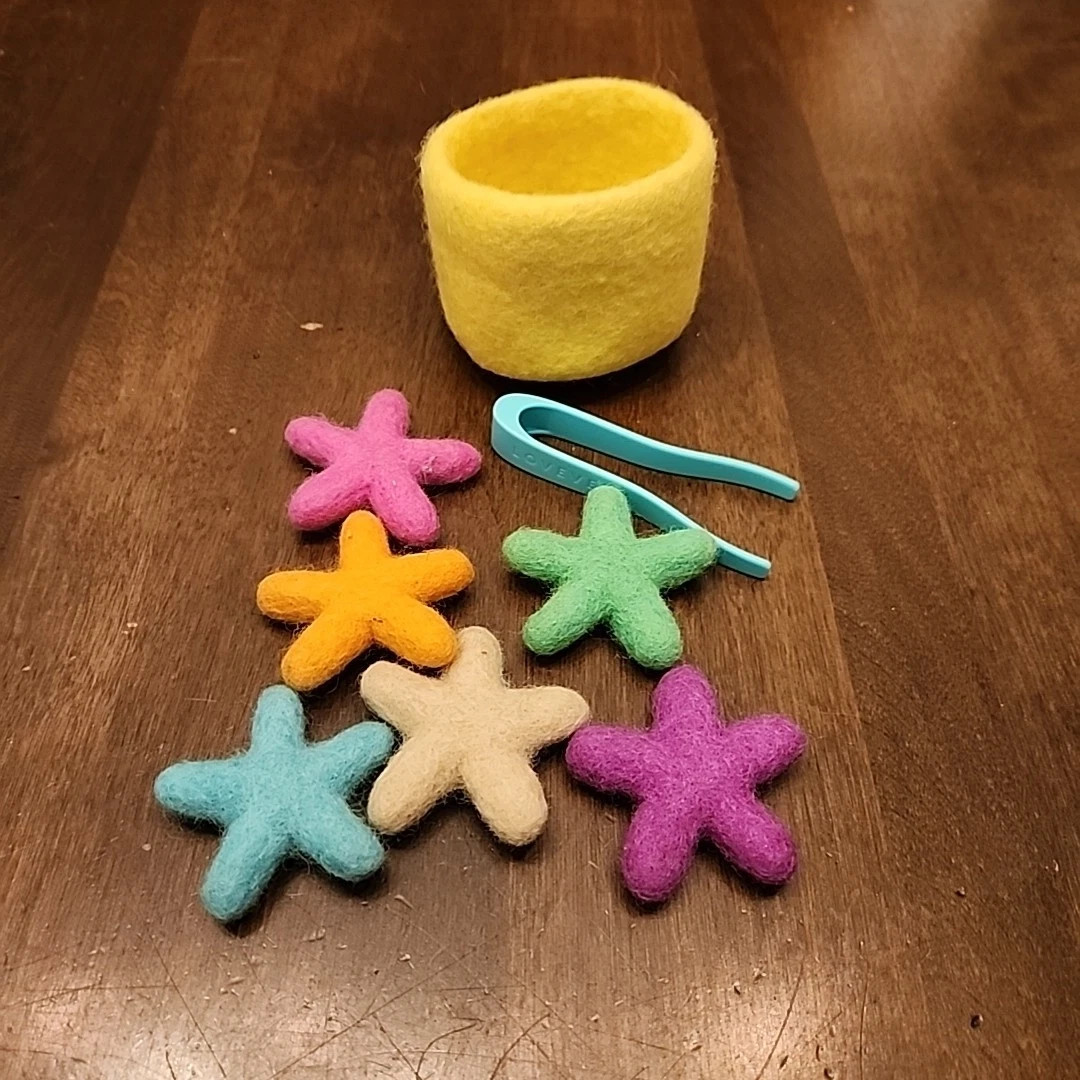 Lovevery Transfer Tweezers & Felt Stars The Companion Play Kit 22-24 Month Wool | eBay | eBay US