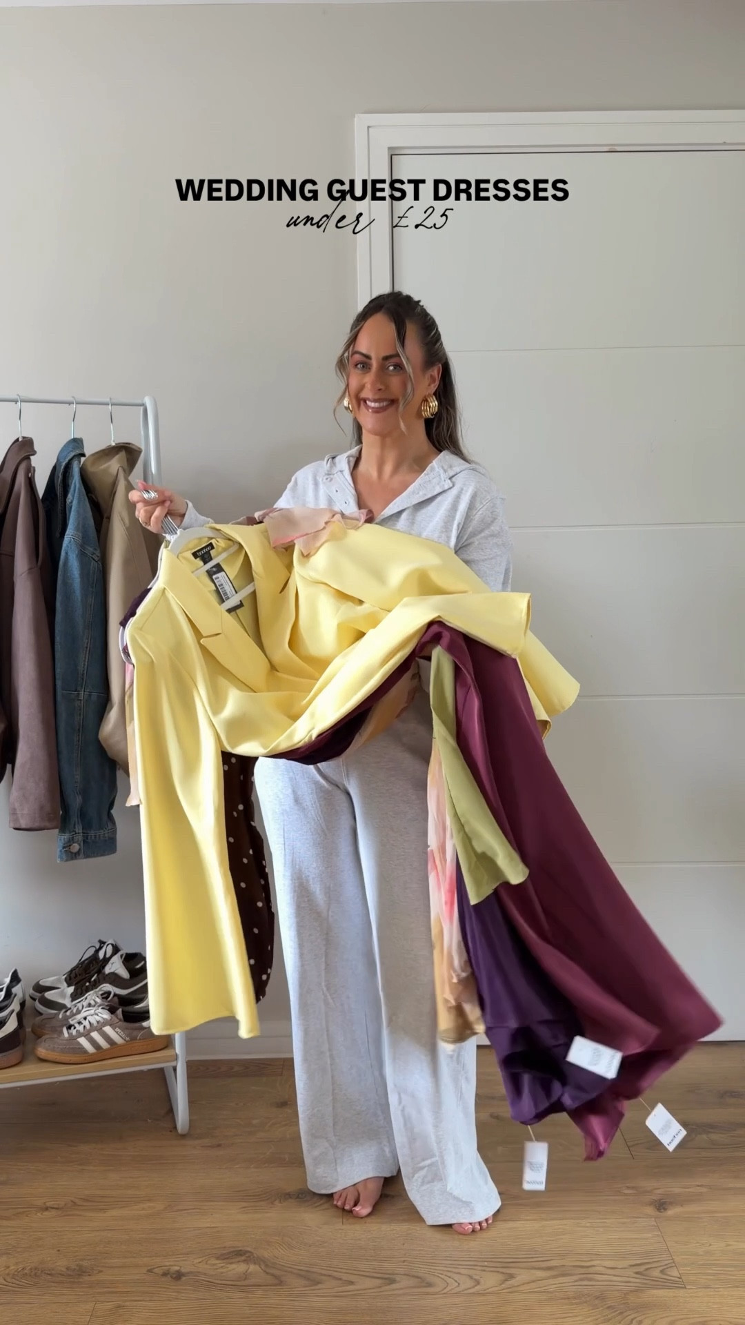 Wedding guest dresses under £25 with my code SARAHROBERTS ✨✨✨

I’m a uk size 10, 5ft 4 (bust 32E) and I’m wearing:
Yellow blazer dress - size 12 (could have gone for a 10 for it to be more fitted)
Burgundy lace - size 10
Floral dress - size 10
Spotty dress - size 10 (but I’d say it comes up big I could have sized down to an 8)
Sage dress - size 10
Purple dress - size 10

Grey set I’m wearing at the beginning;
Trousers - small
Top - large

Occasion wear, dresses, spring wedding, wedding guest dress, black tie event, races dresses, affordable dresses

#LTKMidsize #LTKSeasonal #LTKHaul

#LTKwedding #LTKdresses #LTKspring