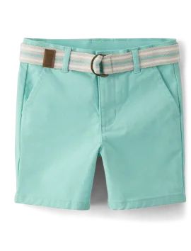 Boys Belted Chino Shorts - Spring Favorites - sea kiss | The Children's Place