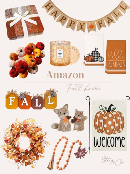 Amazon Fall home! Check out these home decor finds for Fall, including pumpkins, a blanket, dish towels, a wreath, candle, decorative beads, Fall signs, and a wreath. 

Fall home, fall style, fall home decor, fall styling, fall inspiration 

#LTKstyletip #LTKhome #LTKunder50