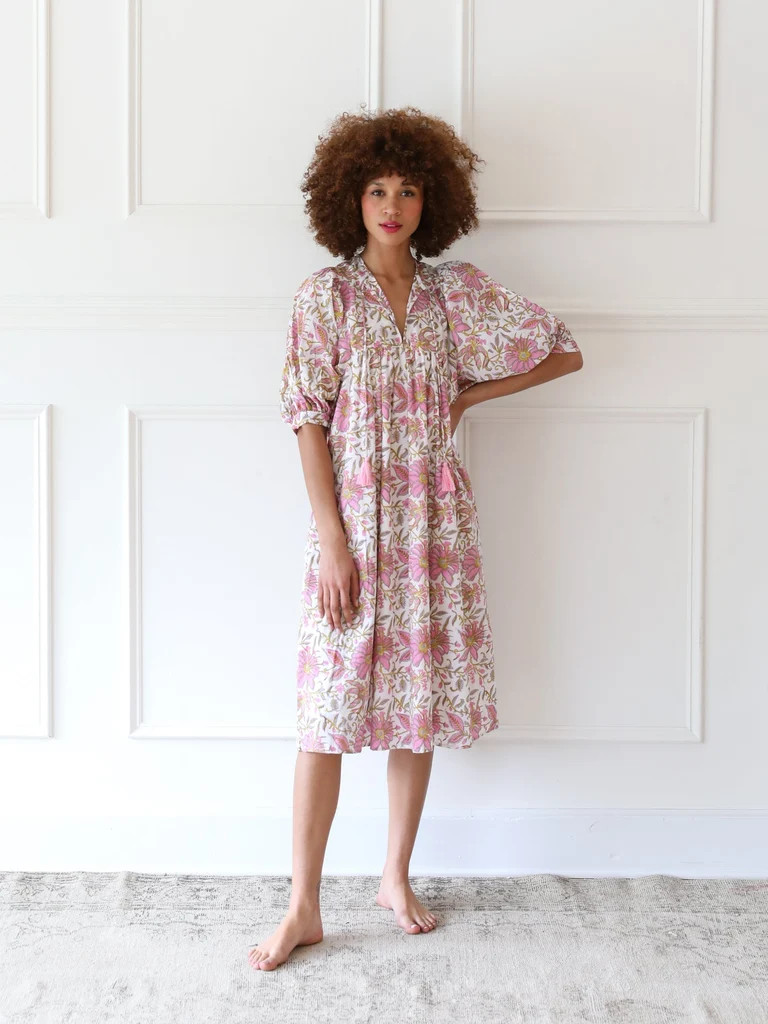 Shop Mille - Saffron Dress in Pink Lily | Mille