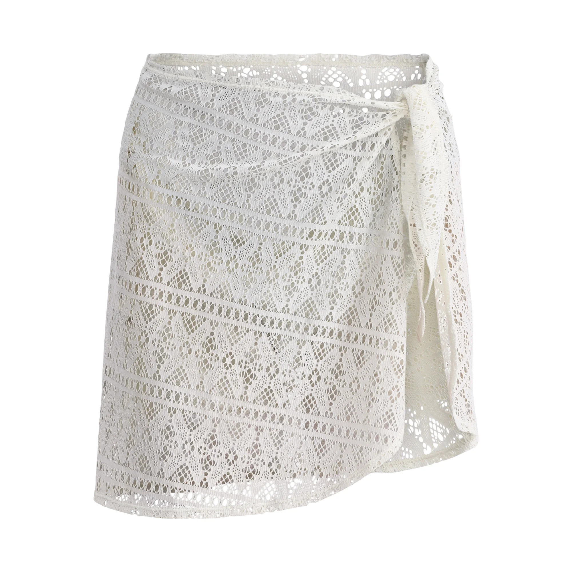 Time and Tru Women’s and Women’s Plus Crochet Coverup Skirt, Sizes S-2X | Walmart (US)