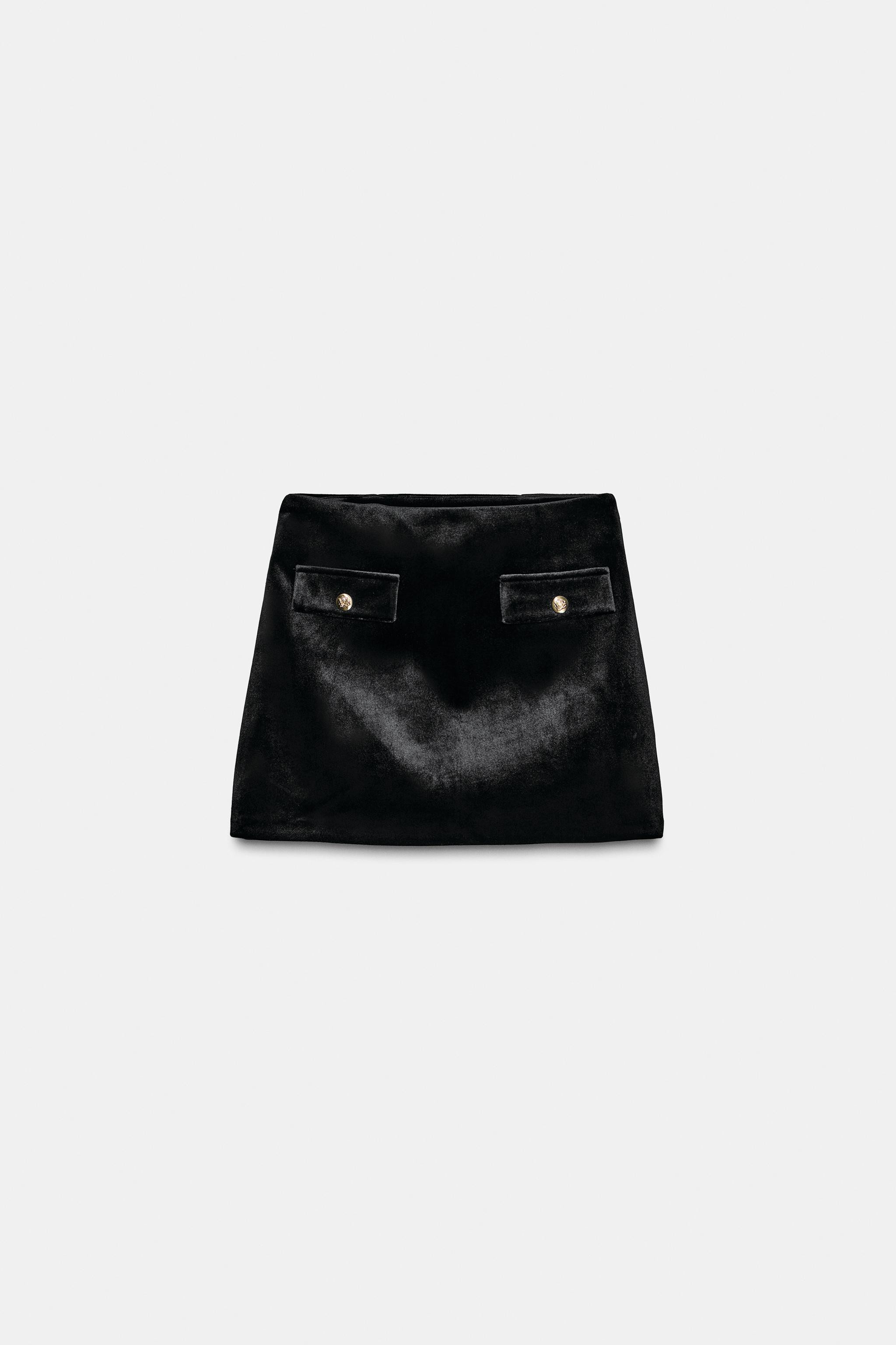 VELVET MINI SKIRT | Zara US