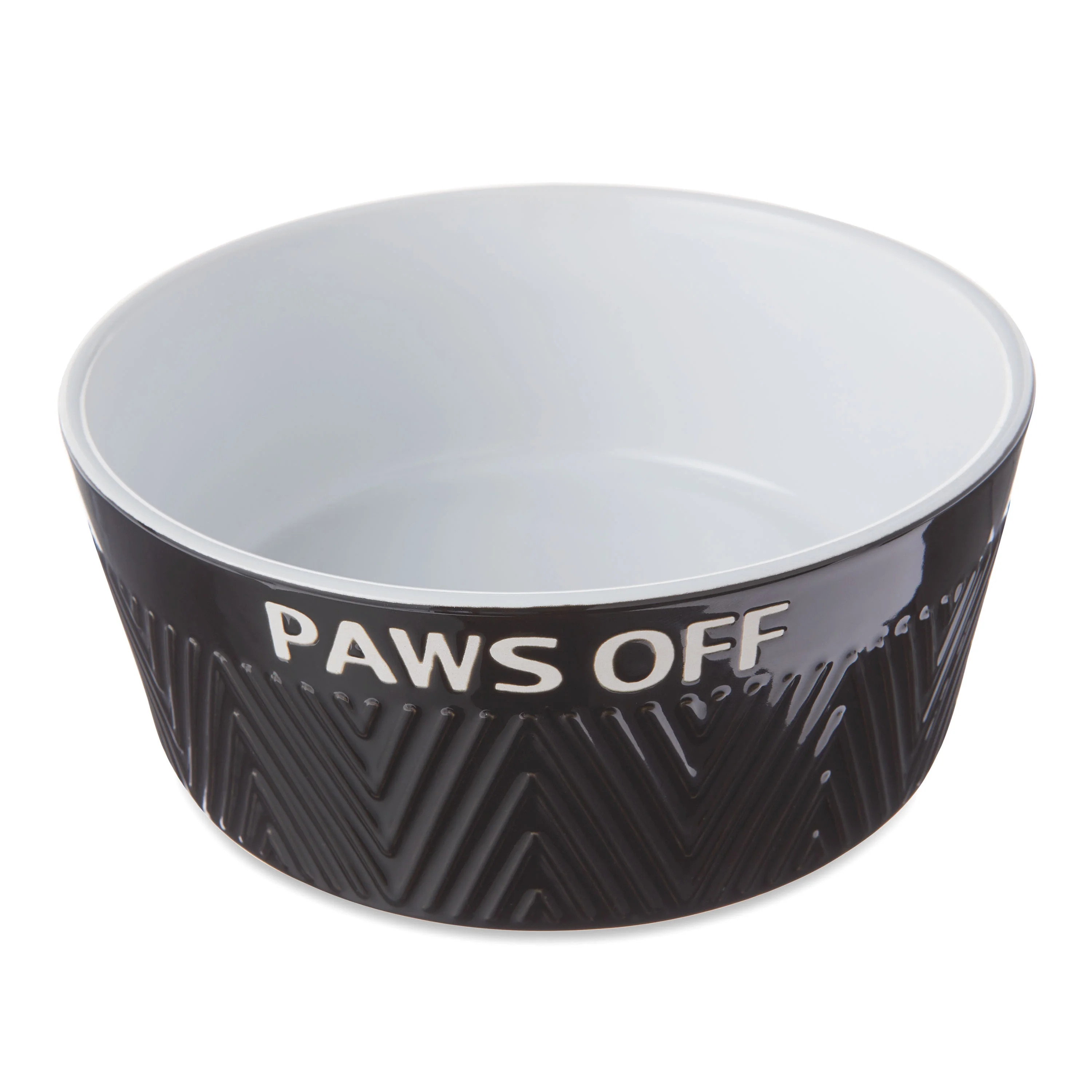 Vibrant Life "Hangry" Ceramic Dog Bowl, Black, Large - Walmart.com | Walmart (US)