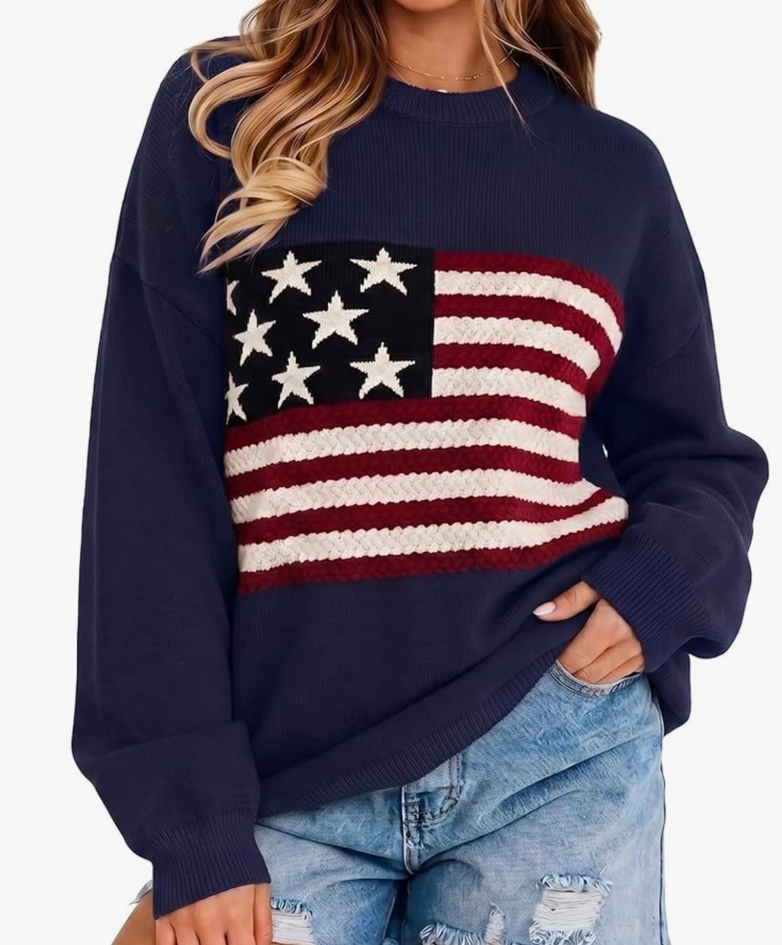 Amazon American Flag Sweater Long Sleeve Crewneck Graphic USA Sweatshirt Loose Fit Knit Pullover

Amazon Fashion
Fourth of July

#LTKOver40 #LTKSaleAlert #LTKSeasonal