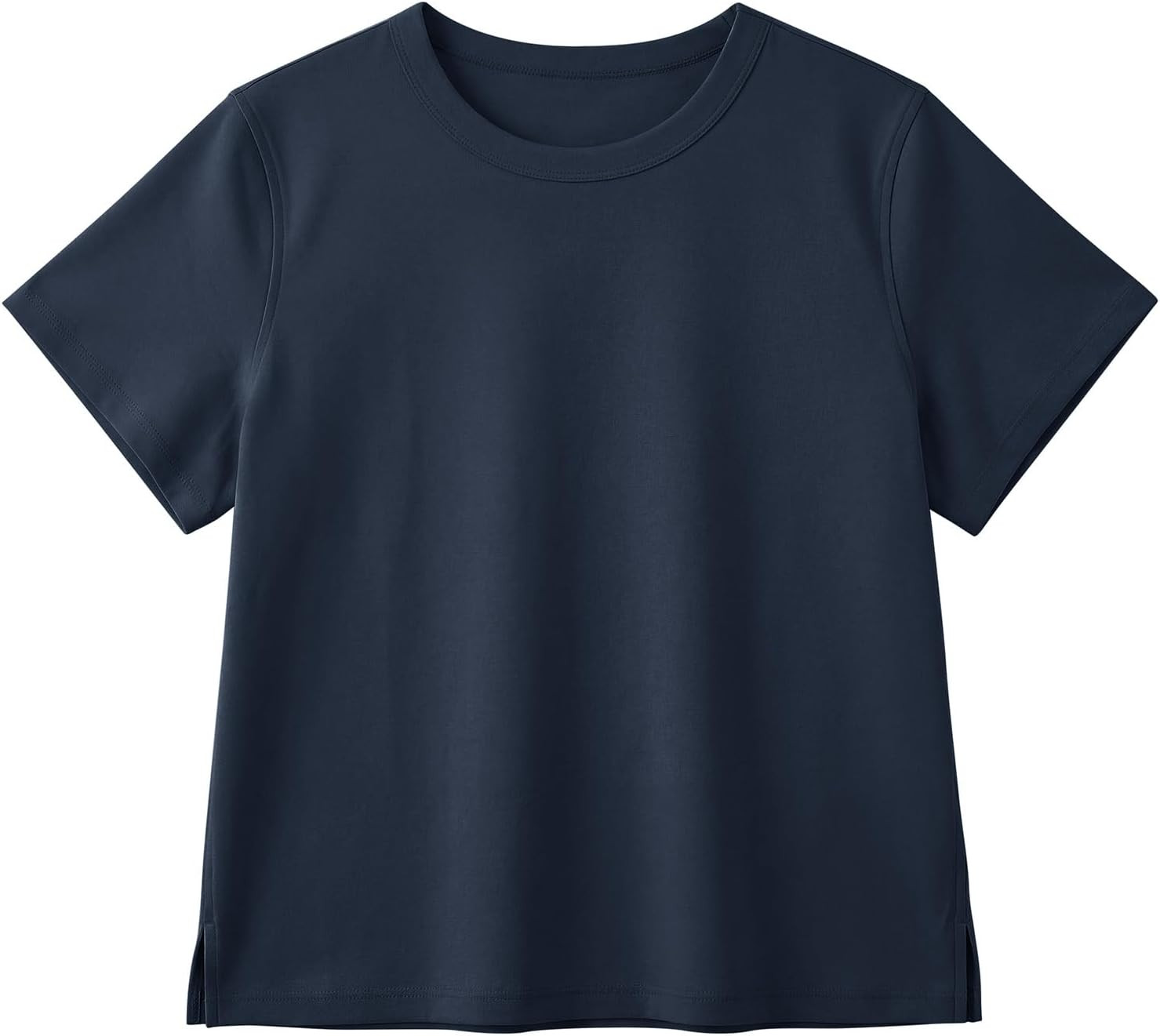 Stelle Women Cotton T Shirts Short Sleeve Basic Tees Casual Boxy Crop Tops | Amazon (US)