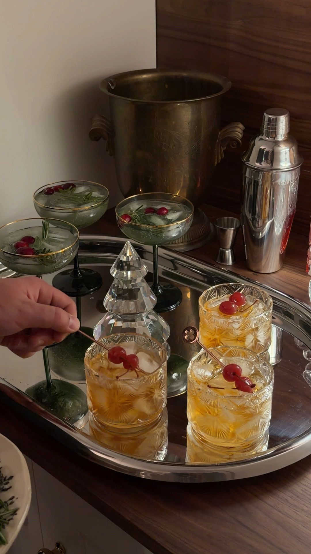 Celebratory drinks calls for the prettiest glassware when my parents are in town for the holidays! @cb2 #CB2 #CB2Holiday #CB2Partner 

#LTKHoliday