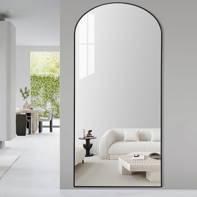 NeuType Full Length Mirror Floor Arched Black 71"x32" - Walmart.com | Walmart (US)