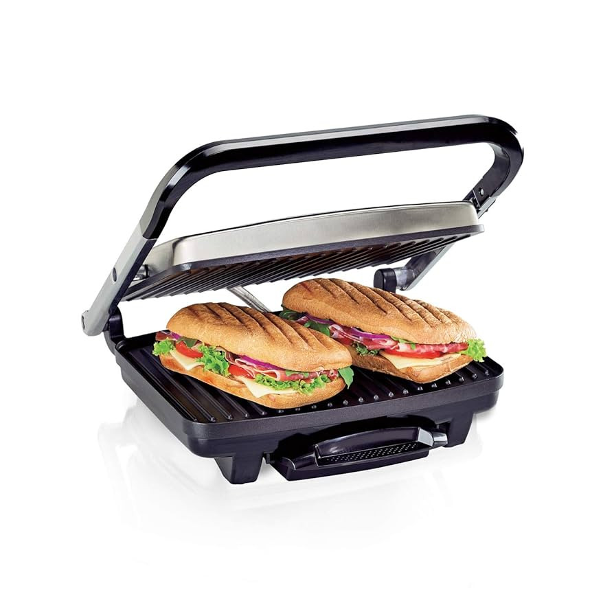 Hamilton Beach Panini Press, Sandwich Maker & Electric Indoor Grill, Upright Storage, Nonstick Ea... | Amazon (US)