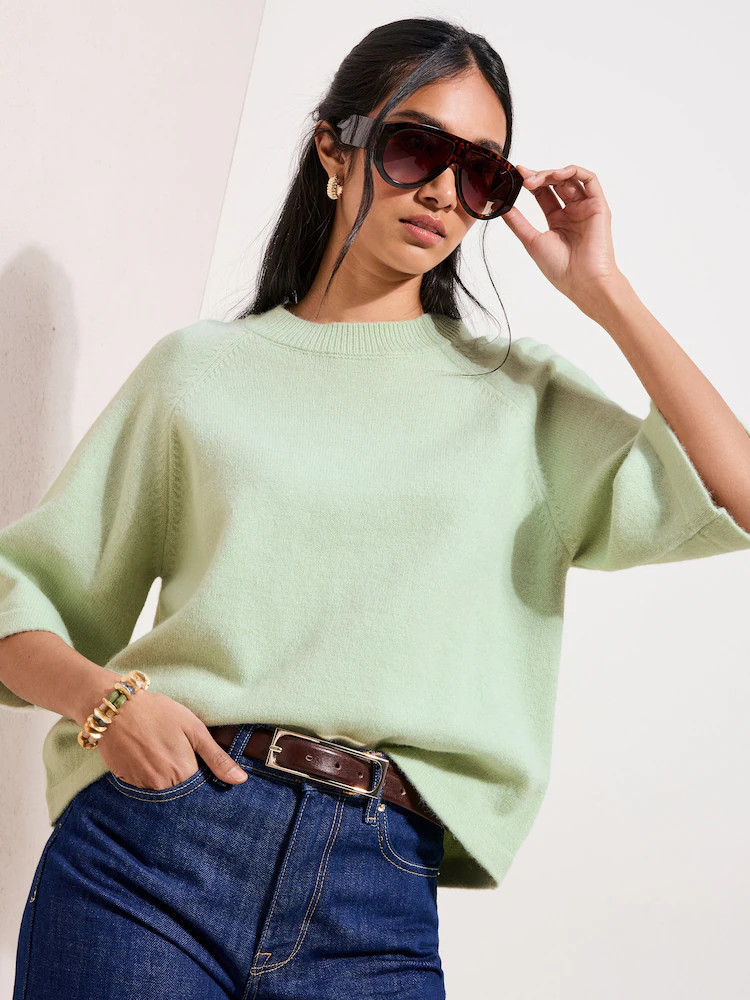Friends Like These Pistachio Green Knitted Top | Next US