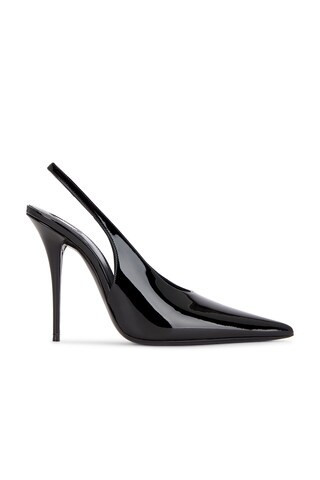 Saint Laurent Mug Slingback Pump in Black | FWRD 