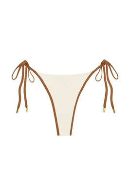 Le Marais Bottom - Ivory/Caramel | Monday Swimwear