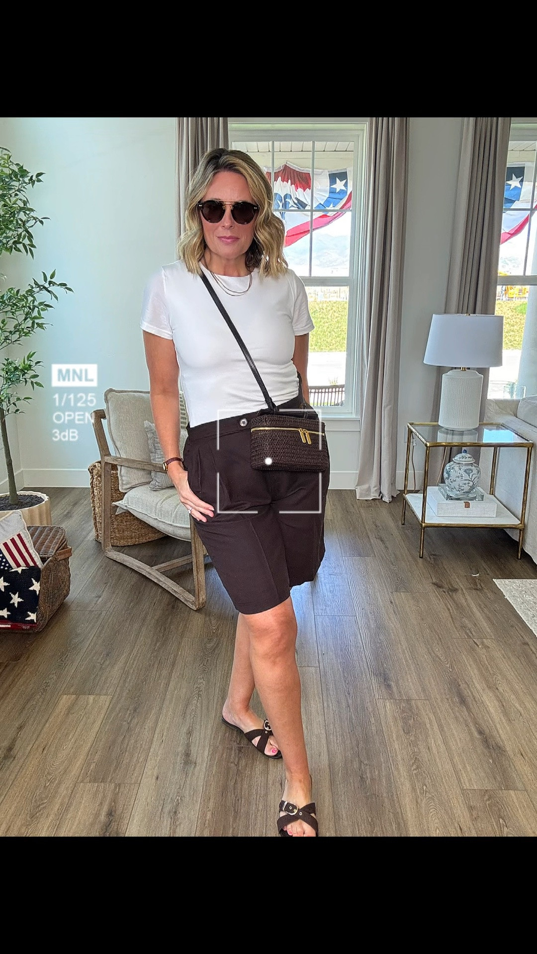 Long linen shorts are a win esp for my 49 yr old legs.

- Linen shorts and sandals are H&M 
- Tshirt is double lined and my fav white tshirt and from Target 
- Handbag is from Marshall’s but I’ve linked some look a likes and I think I like some of them even more. 
- Favorite watch and it’s only $10 
- New shades that I’m wearing on repeat

#LTKootd #LTKOver40 #LTKSeasonal