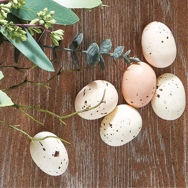 Natural Color Speckled Eggs Set of 27 | Antique Farm House