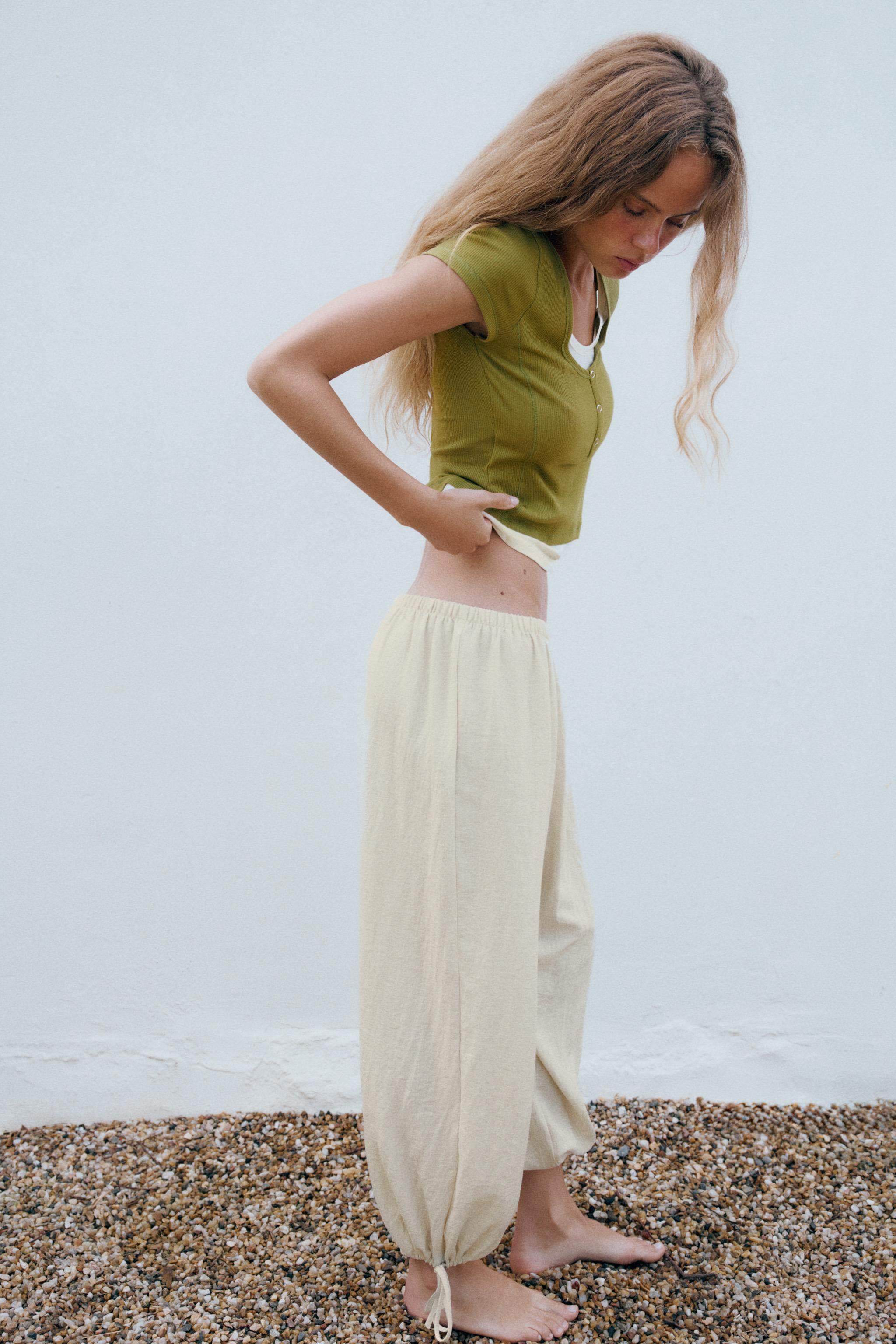 ADJUSTABLE HEM PANTS | Zara US