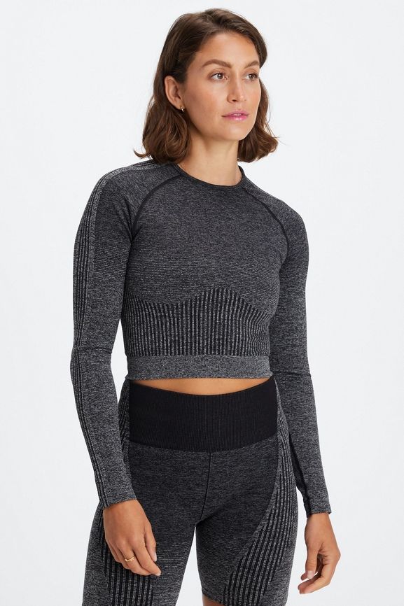 Ombre Seamless Long-Sleeve Top | Fabletics - North America