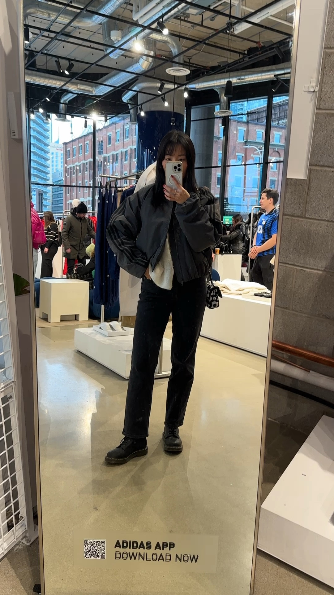 Found a cute bomber jacket at Adidas at The Well for 50% off (not available online)! 