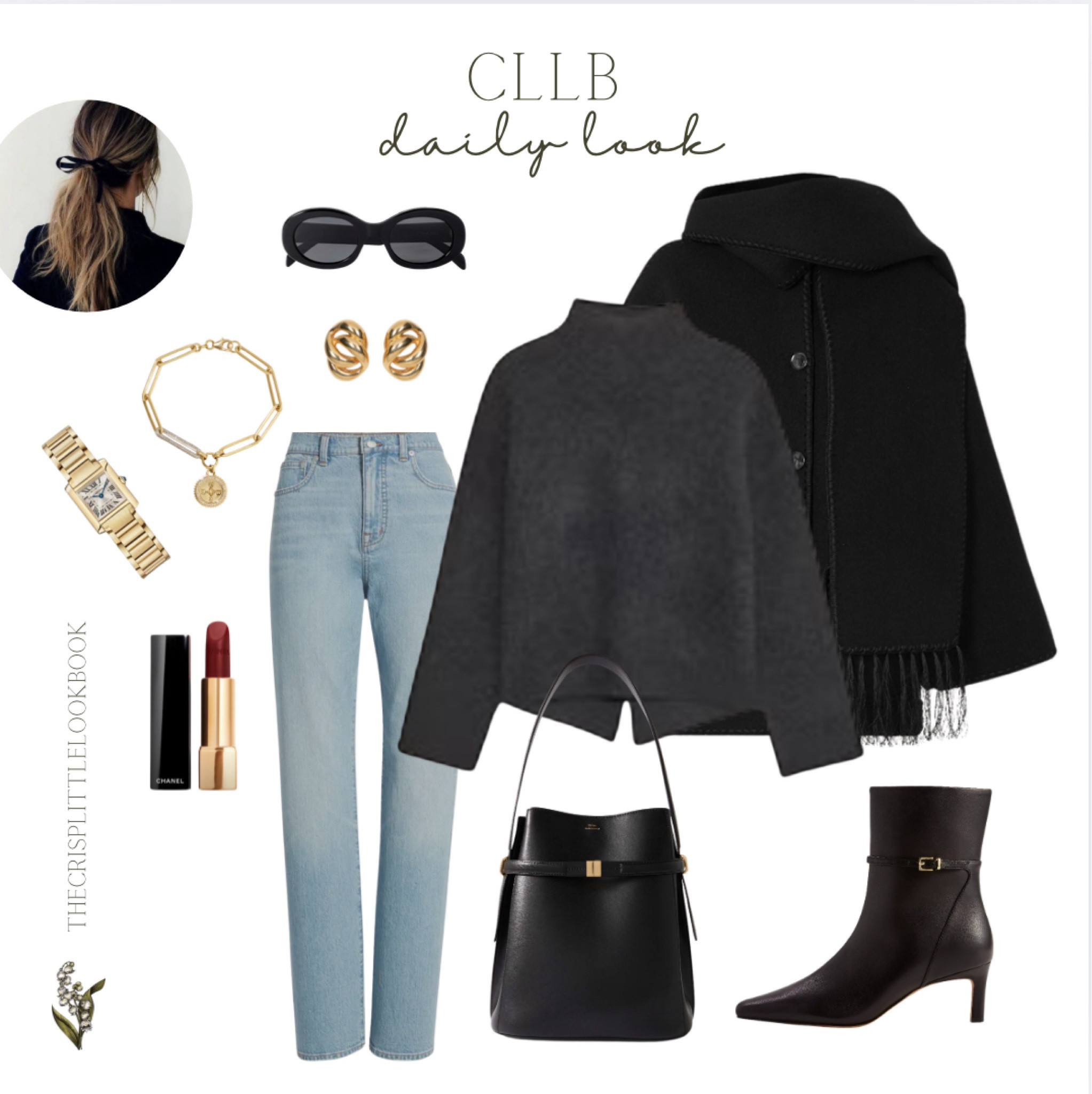 The coziest most luxurious black coat, gold accessories, and a red lip 💋✨ 

#LTKStyleTip #LTKGiftGuide #LTKCyberWeek