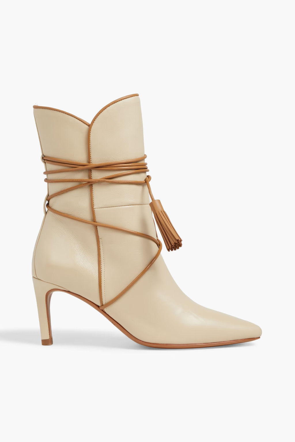 Tasseled leather ankle boots | The Outnet (US and CA)