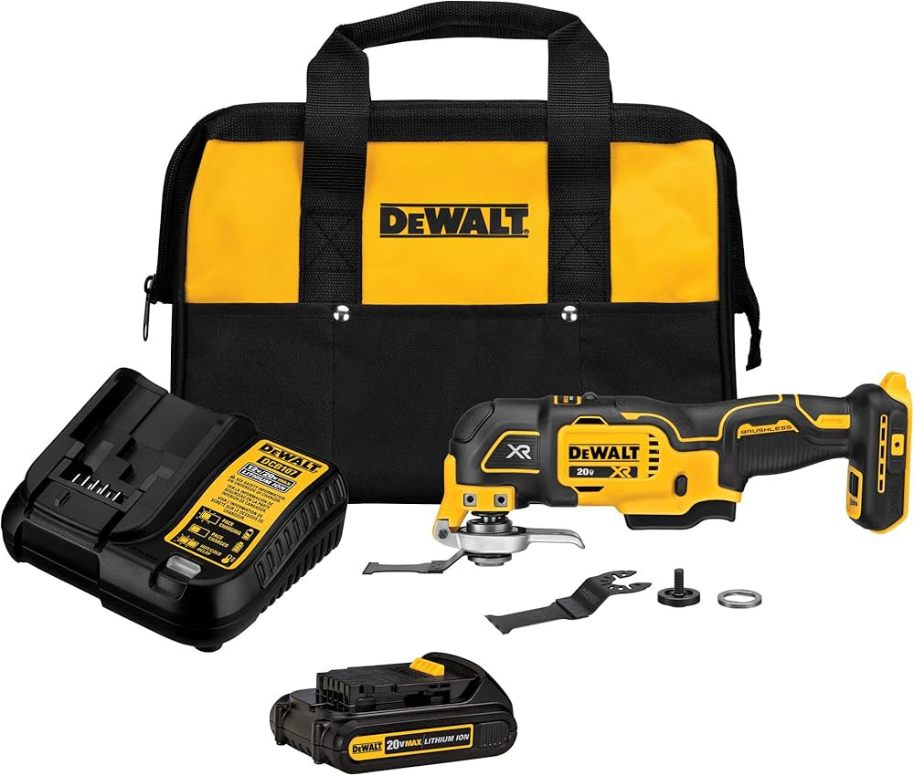 DEWALT 20V MAX* XR Oscillating Tool Kit, 3-Speed (DCS356C1) | Amazon (US)