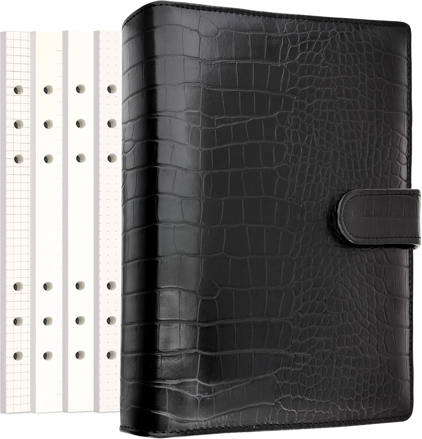 Zelten PU Leather Personal Notebook Planner with 80 Pages Loose-Leaf Papers 6 Holes Ring Binder P... | Amazon (UK)
