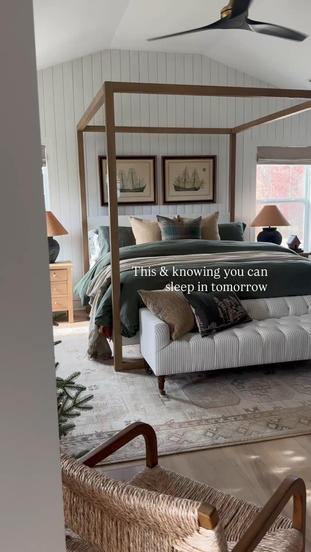 My bed is $700 off for Black Friday!! 🎉🎉🎉 Bedroom ideas, canopy bed, master bedroom, primary bedroom, green duvet, bedding ideas 

#LTKHome #LTKCyberWeek #LTKFindsUnder100