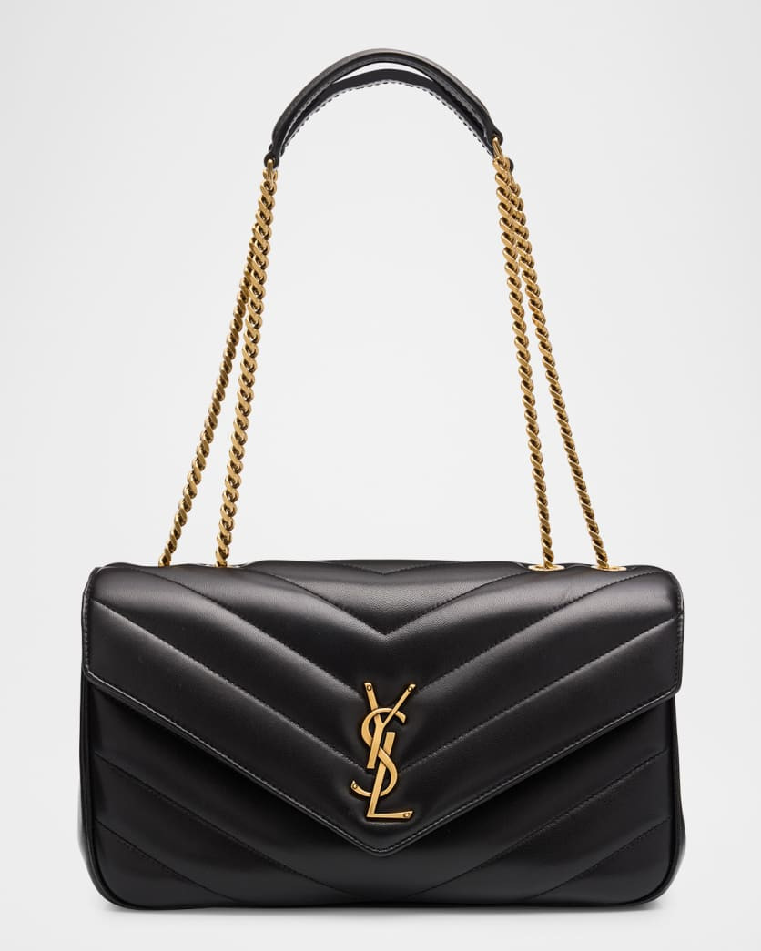 Loulou Medium YSL Chain Shoulder Bag in Quilted Leather | Neiman Marcus