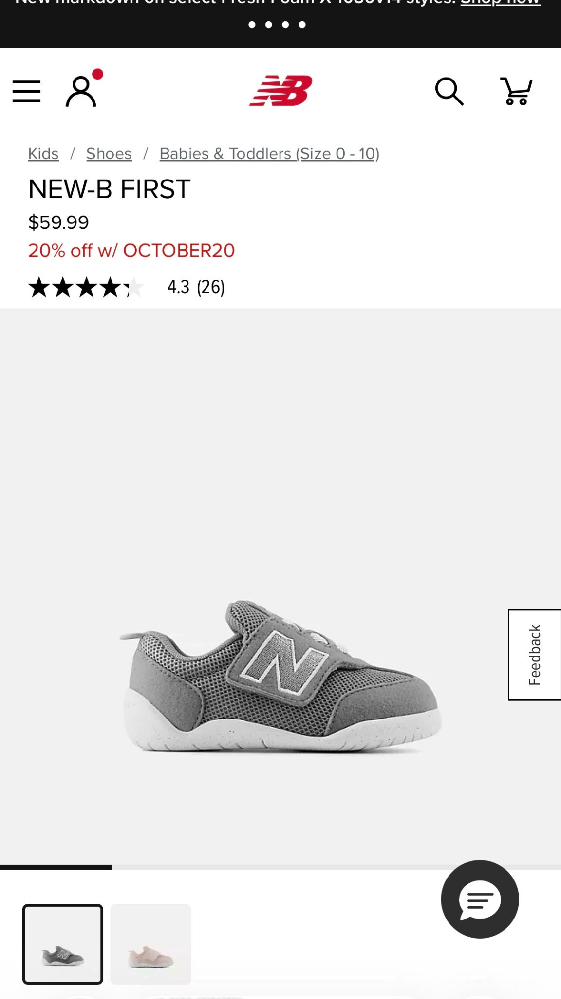 First walker shoes for chunky wide feetsies 20% off with code October20

#LTKShoeCrush #LTKBaby #LTKSaleAlert