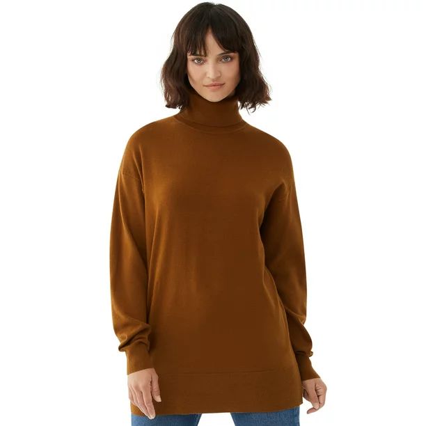 Free Assembly - Free Assembly Women's Turtleneck Tunic Sweater - Walmart.com | Walmart (US)
