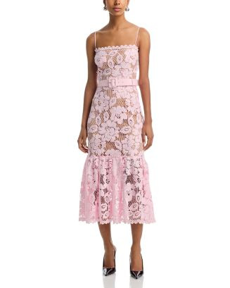 Crochet Lace Midi Dress | Bloomingdale's (AU)
