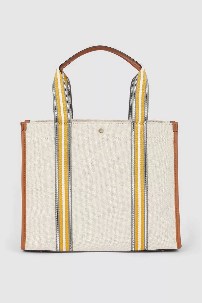 Cassie Canvas Stripe Handle Shopper | Debenhams UK