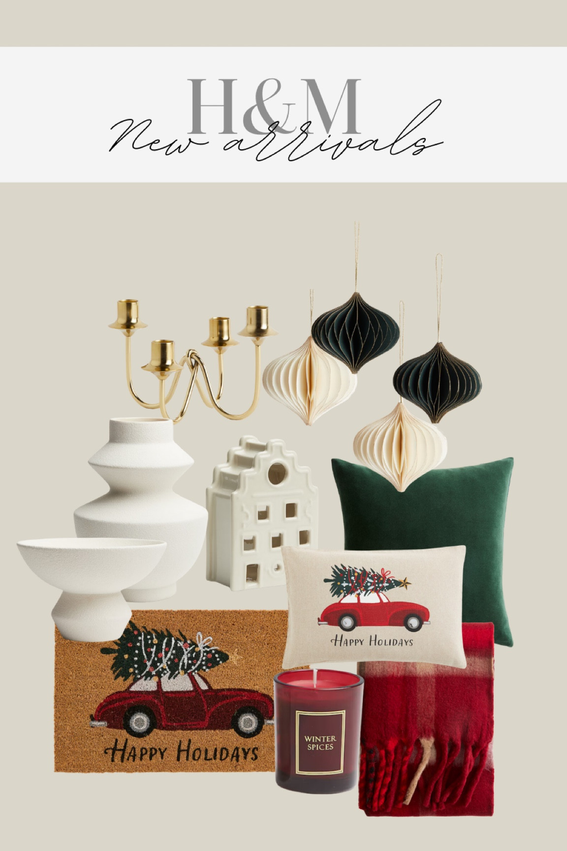 H&M — NEW holiday home finds🎄 

#hmhome #hmnewarrivals #homefinds #holidaydecor #christmasdecor #christmas #holidayfinds #christmashomefinds #affordablefinds #ornaments #christmasdoormat #candleholder #holidaythrowpillow #throwblanket #decorativeobjects 

#LTKHoliday #LTKFindsUnder50 #LTKSeasonal