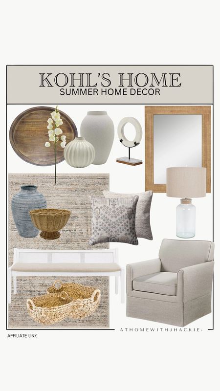 Kohls Home / Summer Home / Summer Home Decor / Summer Decorative Accents / Summer Throw Pillows / SummerThrow Blankets / Neutral Home / Neutral Decorative Accents / Living Room Furniture / Entryway Furniture / Summer Greenery / Faux Greenery / Summer Vases / Summer Colors /  Summer Area Rugs

#LTKStyleTip #LTKSeasonal #LTKHome
