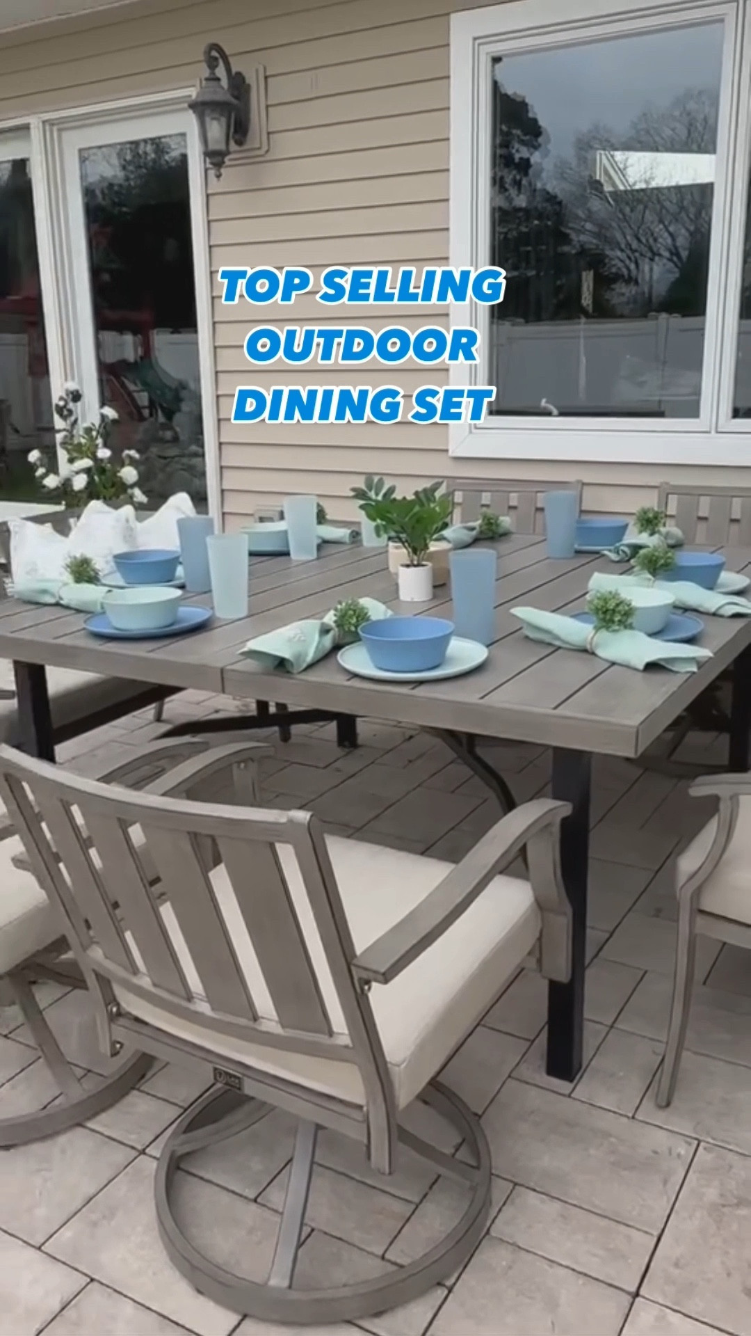 So many of you were over the moon for this timeless, neutral outdoor aluminum table.

It comes with 2 benches and 4 swivel chairs. The table has an umbrella hole and the cushions are Sunbrella- easy cleaning, weather and water resistant, and durable.

The look of this set is completely classic- which will stand the test of time. @peakhomefurnishings has made outdoor eating even better. 

If you’re looking for a new outdoor dining set that will last you years to come- I highly recommend checking this one out.

#outdoorfurniture #outdoordining #outdoordiningset #peakhomefurnishings #wayfair #wayfairoutdoorfurniture #sunbrella 
