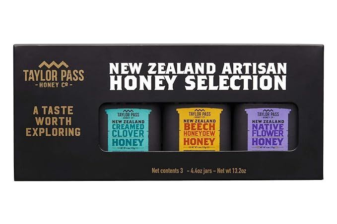 Taylor Pass Honey Co Artisan Honey Selection Gift Box Raw Healthy Delicious New Zealand Honey Non... | Amazon (US)