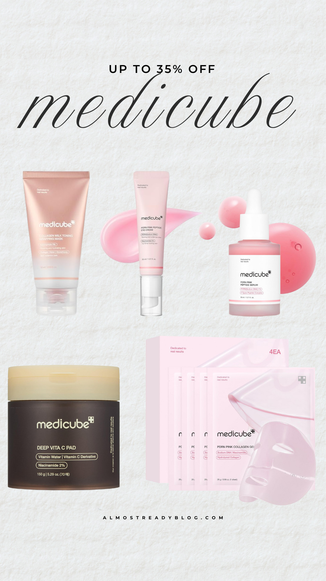 Medicube up to 35% off.

skincare, skincare over 40, amazon beauty, amazon deals, medicube sale, amanda west, almost ready blog. 

 #LTKFindsUnder100

#LTKSaleAlert