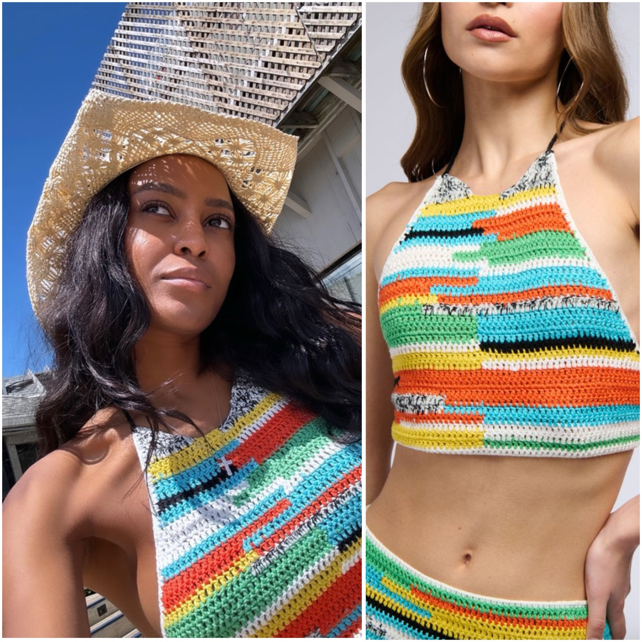 Ciara Miller’s Multi Color Crochet Halter Top 📸 = @ciaramiller_

#LTKFindsUnder50