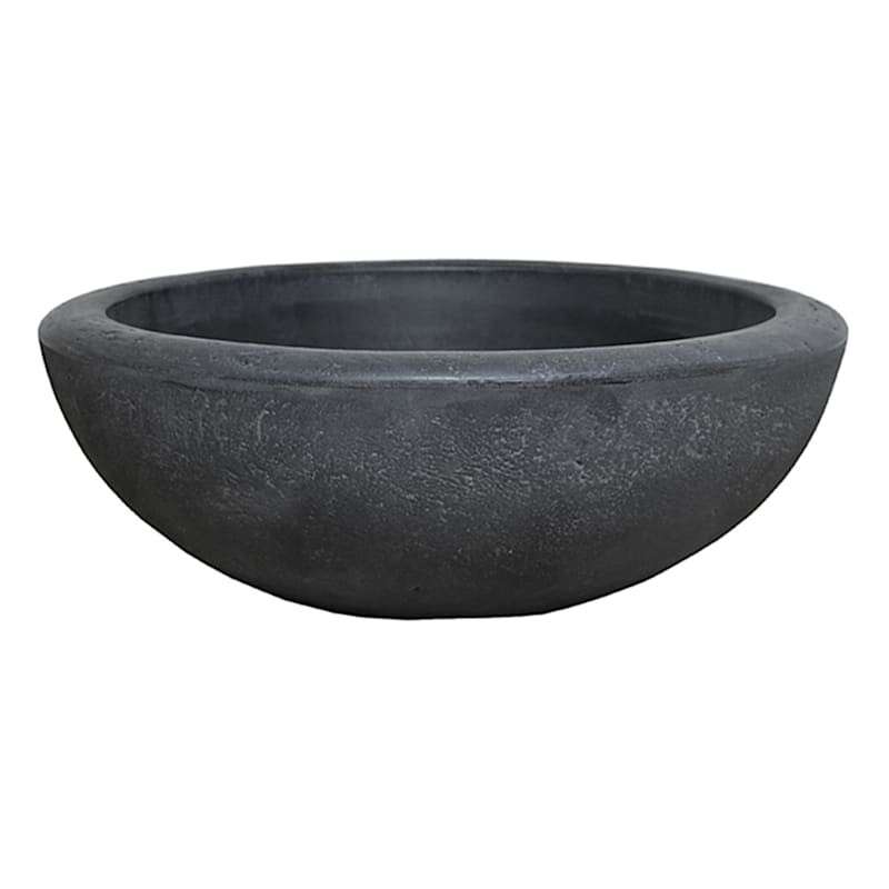 Slate Lip Bowl Planter, 21" | At Home