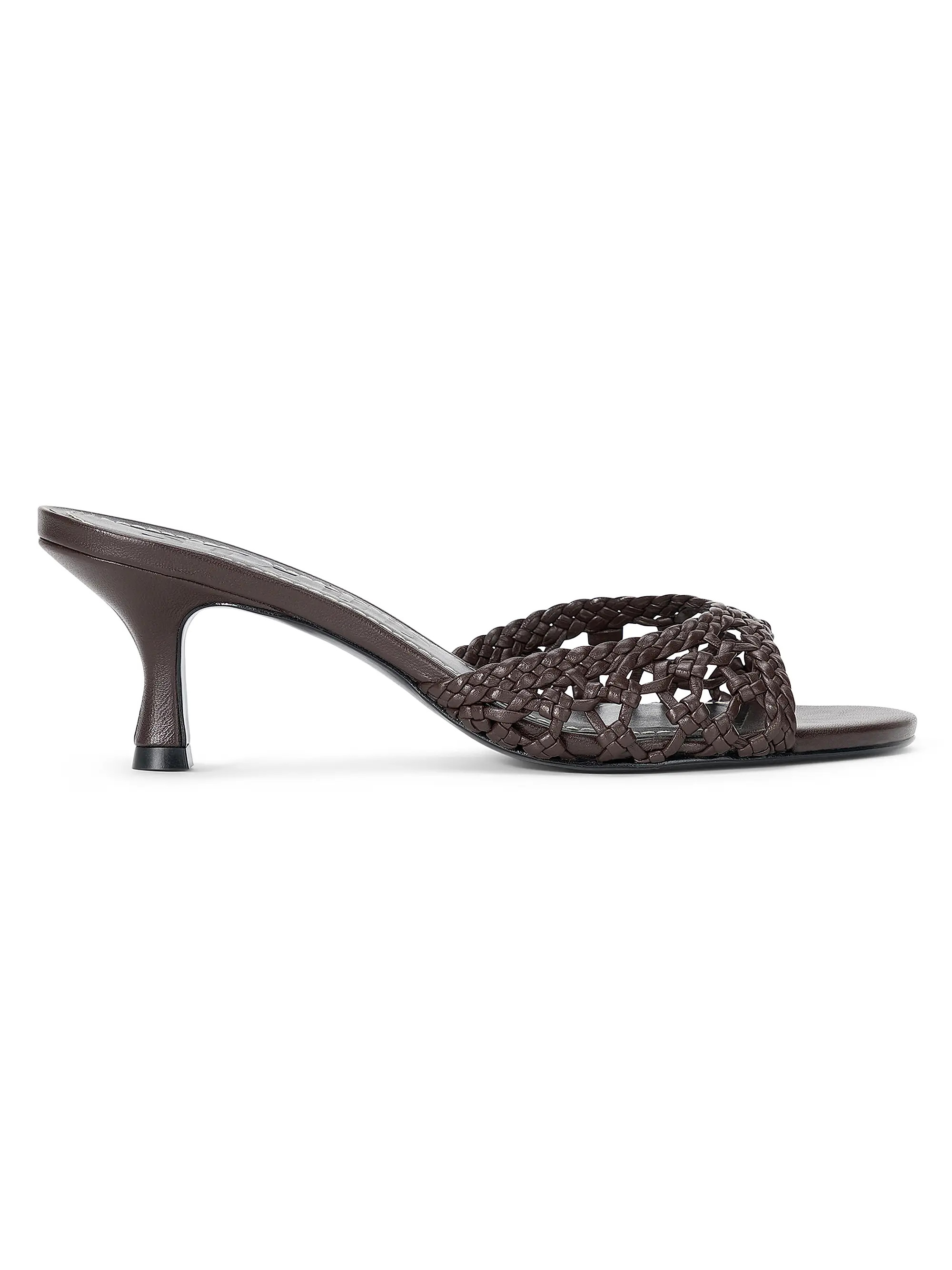 Staud Brigitte 60MM Leather Mules | Saks Fifth Avenue | Saks Fifth Avenue