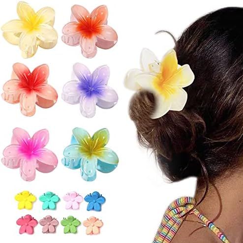 6 PCS Hair Clips Flower Claw Clips Hair Accessory for Women Girls Colorful Daisy Jaw Clips Non Sl... | Amazon (US)
