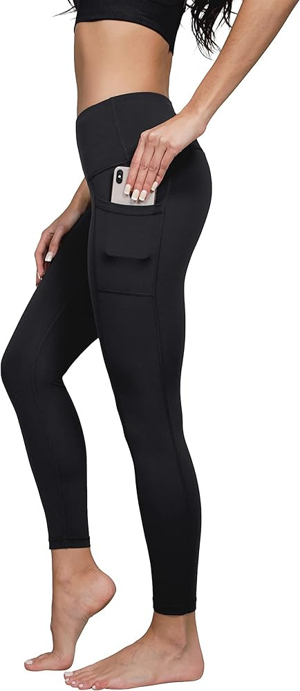 Yogalicious High Waist Ultra Soft 7/8 Ankle Length Leggings with Pockets for Women | Amazon (US)