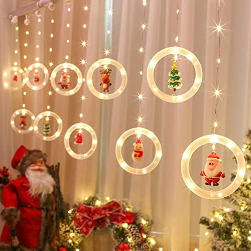 AODINI Christmas Lights, 120 LED Lights 9.84 Feet Long Christmas Decorations Lights, With Flashin... | Amazon (US)