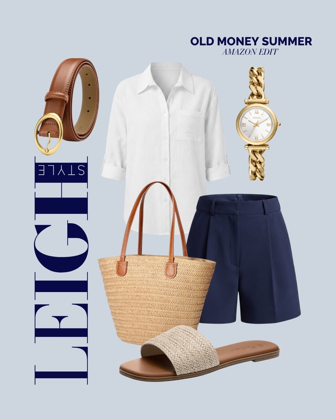 Old Money Summer on an Amazon budget. 🤍 Classic, timeless, and effortlessly chic.

Amazon fashion, Amazon finds, Amazon style, old money style, old money summer, quiet luxury, affordable fashion, Amazon outfit, linen shirt, tailored shorts, woven tote, straw bag, leather belt, gold watch, slide sandals, neutral outfit, capsule wardrobe, timeless fashion, effortless chic, summer outfit

#LTKootd #LTKSaleAlert #LTKTravel
