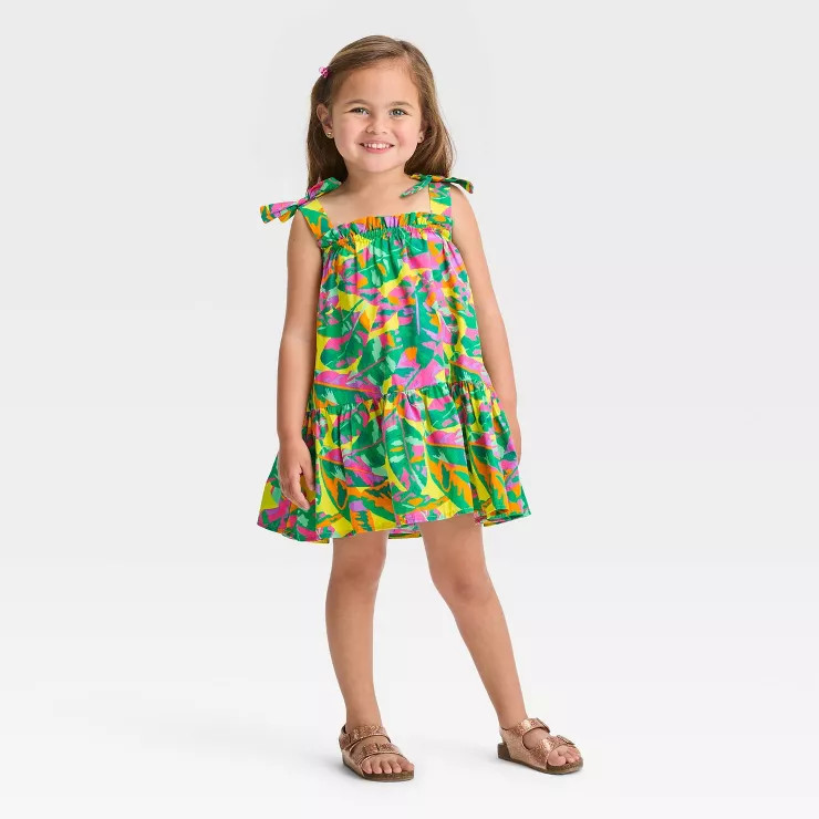 Toddler Girls' Floral Dress - Cat & Jack™ | Target